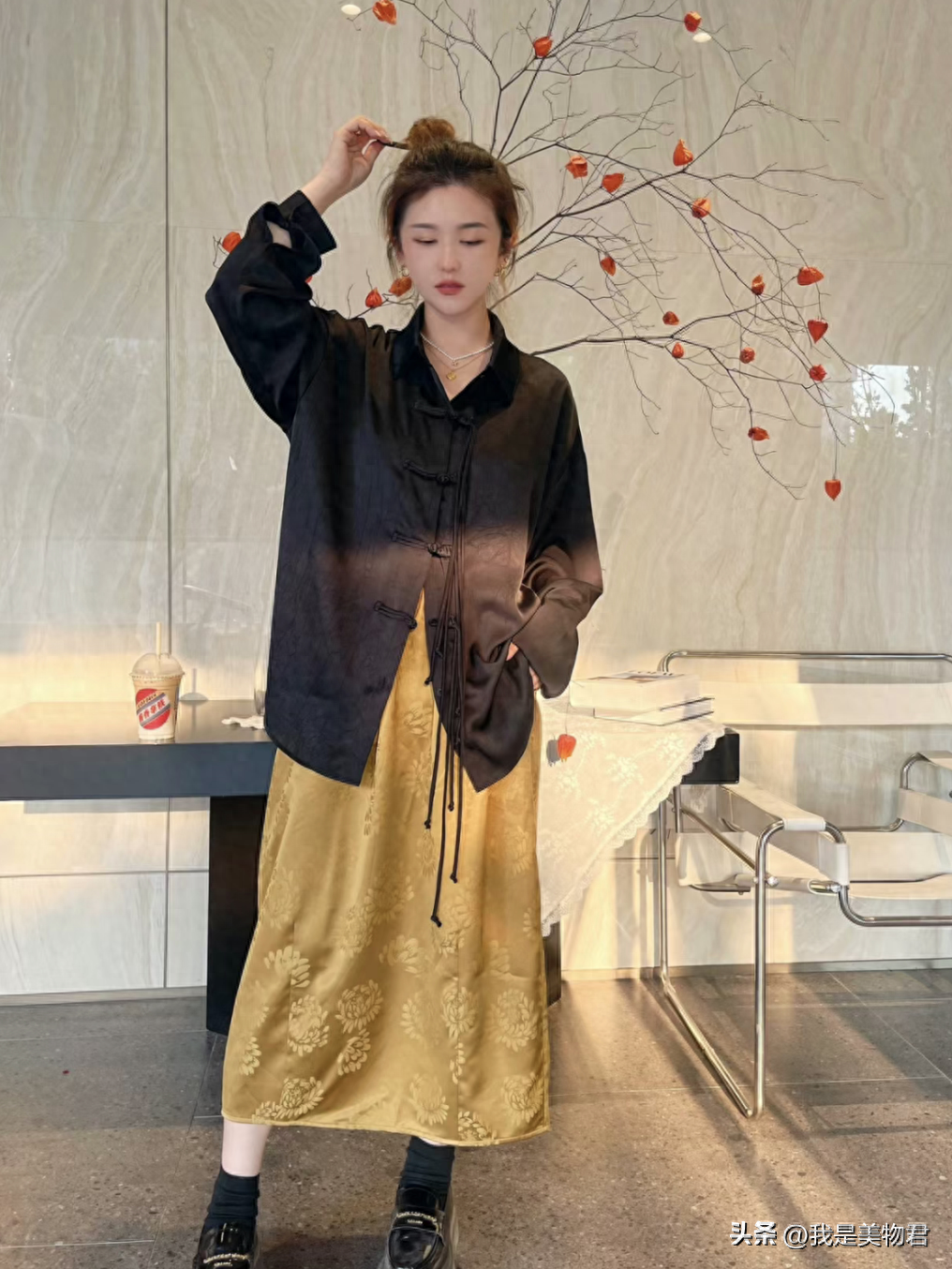 穿中式都是什么气质__明星中式衣服穿搭